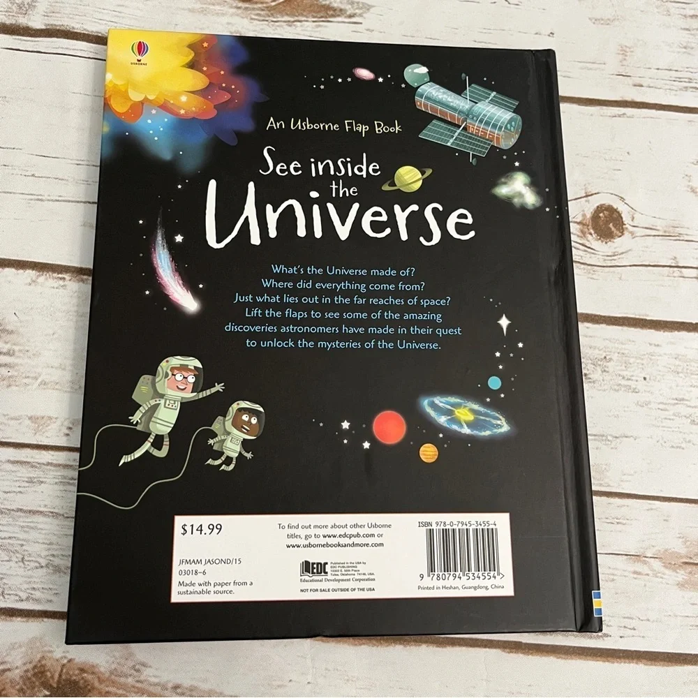 Usborne Flap‎ Book See Inside the Universe Book hardcover